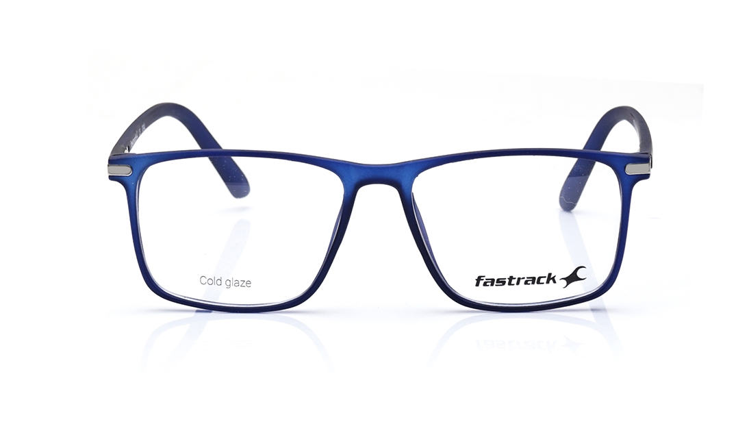 Image 1 of Blue Rectangle Eyeglasses for Men from Fastrack Available at Titan Eye+