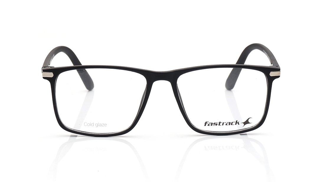 Image 1 of Black Wayfarer Eyeglasses for Men from Fastrack Available at Titan Eye+