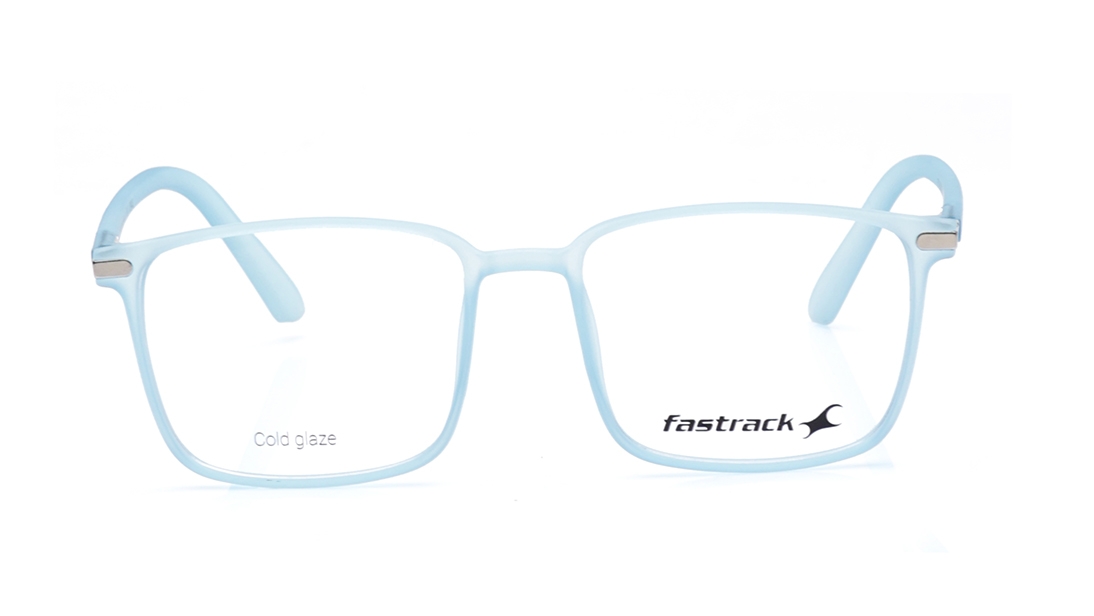 Image 1 of Blue Square Eyeglasses for Men and Women from Fastrack Available at Titan Eye+