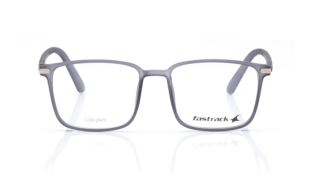 Image 1 of Grey Square Eyeglasses for Men and Women from Fastrack Available at Titan Eye+