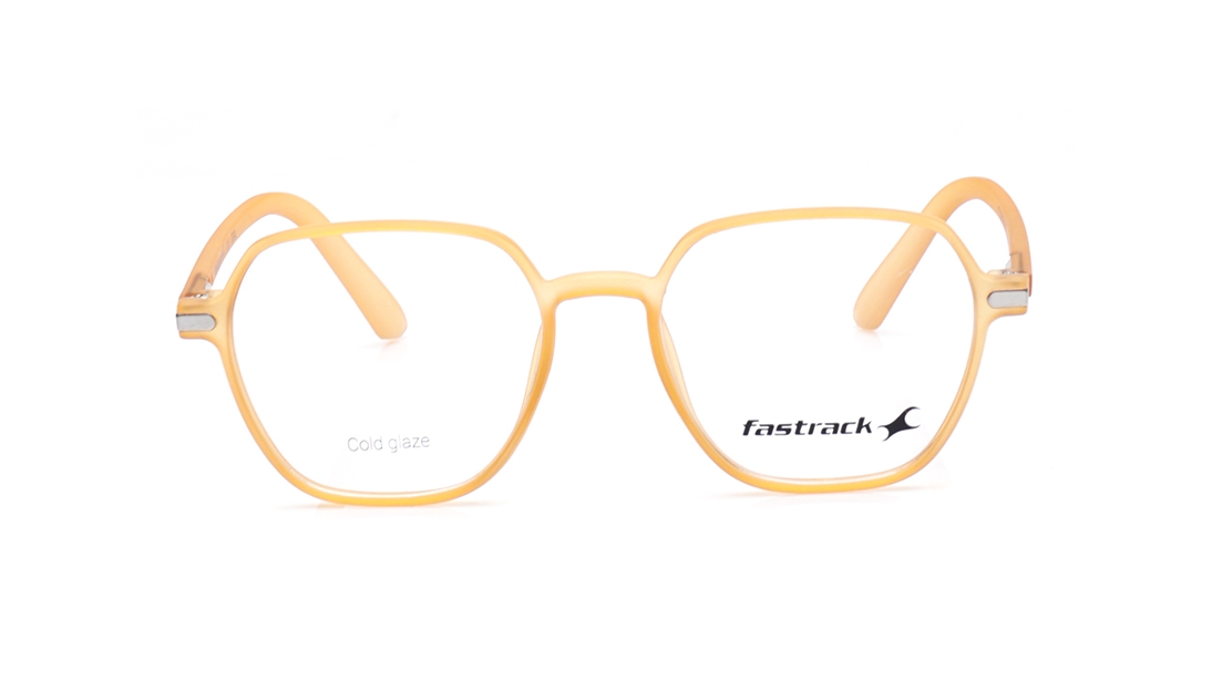 Image 1 of Peach Geometric Eyeglasses for Men and Women from Fastrack Available at Titan Eye+