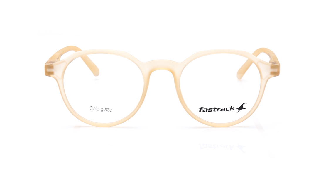 Image 1 of Orange Round Eyeglasses for Men and Women from Fastrack Available at Titan Eye+