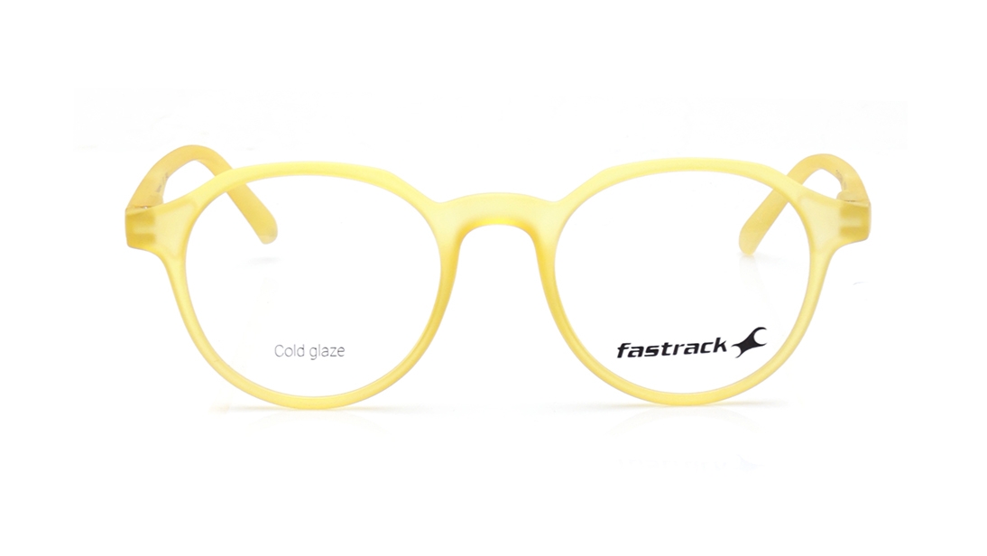 Image 1 of Yellow Round Eyeglasses for Men and Women from Fastrack Available at Titan Eye+