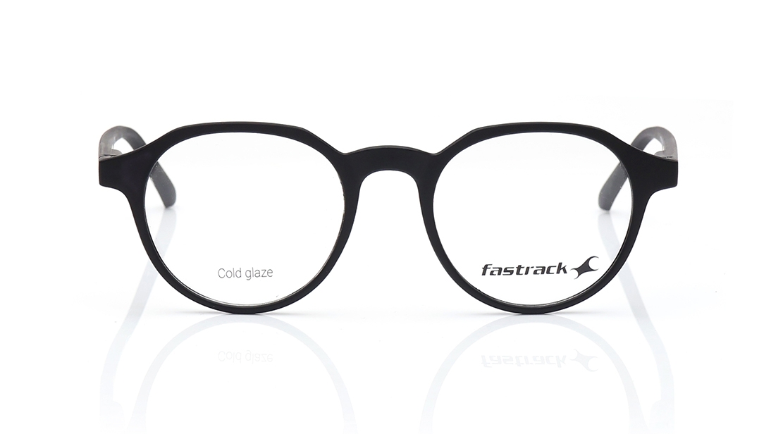 Image 1 of Black Phantos Eyeglasses for Men and Women from Fastrack Available at Titan Eye+