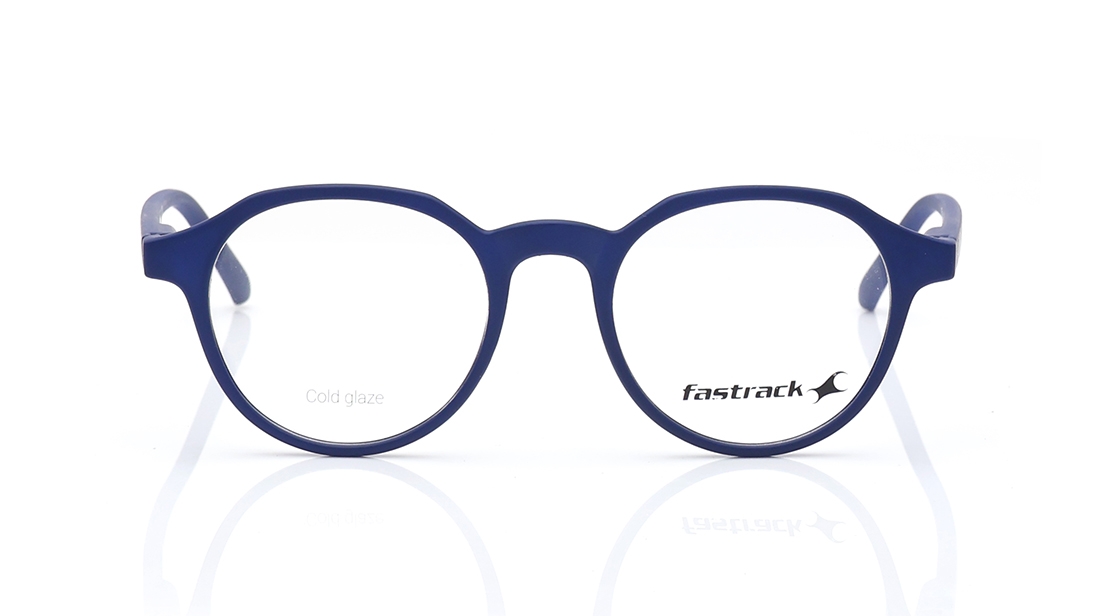 Image 1 of Blue Round Eyeglasses for Men and Women from Fastrack Available at Titan Eye+