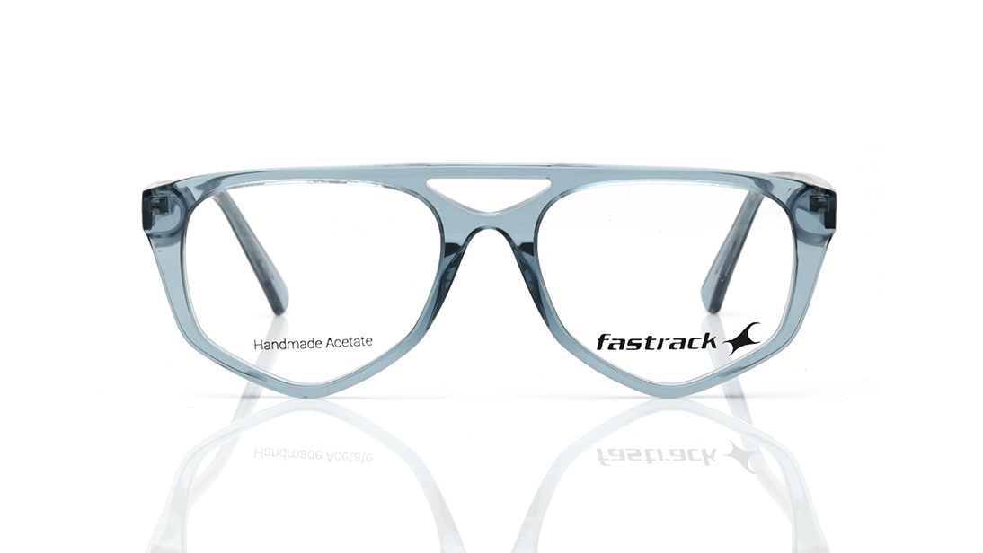 Image 1 of Blue Rectangle Eyeglasses for Men and Women from Fastrack Available at Titan Eye+