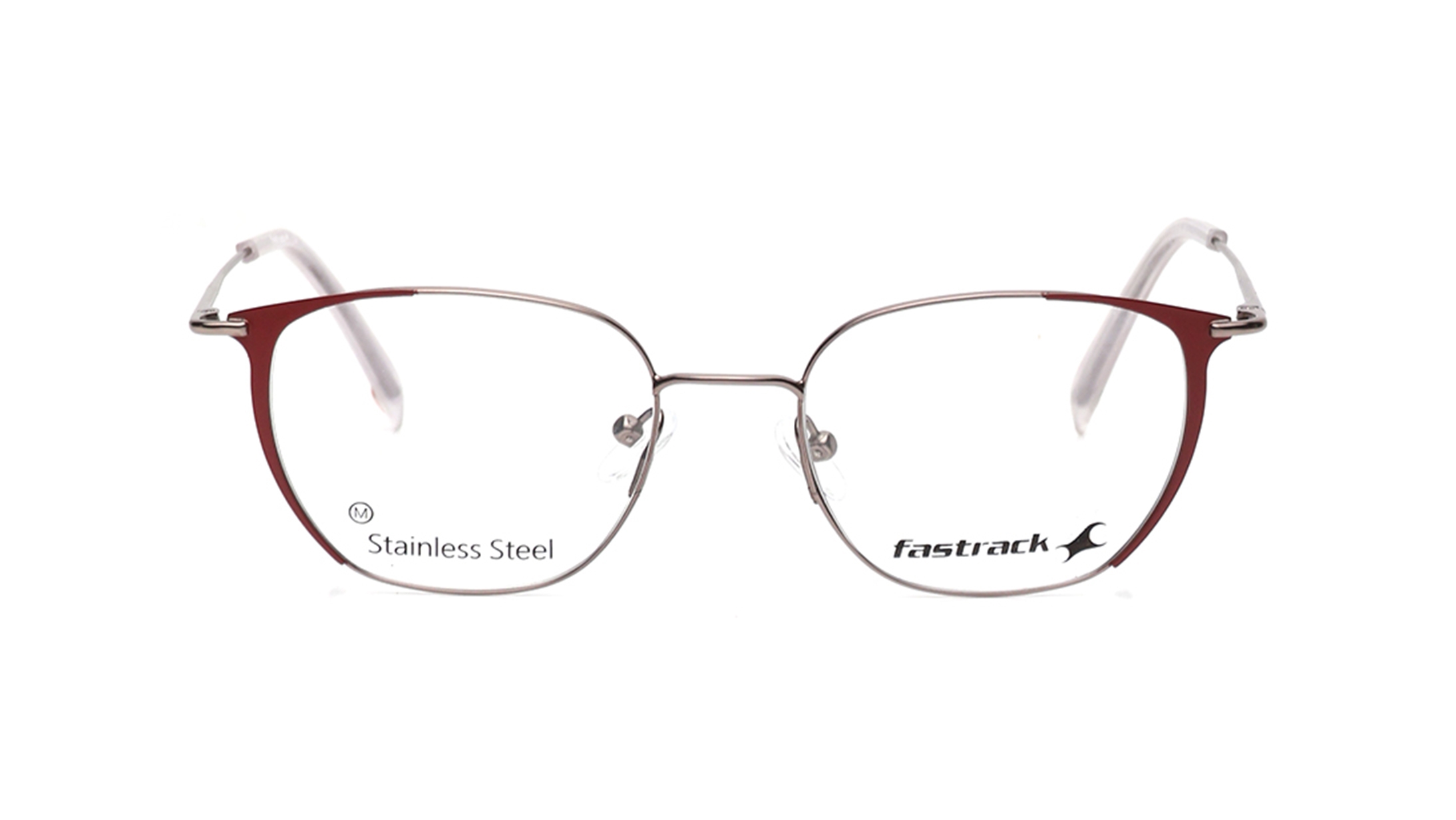 Image 1 of Maroon Phantos Eyeglasses for Men and Women from Fastrack Available at Titan Eye+