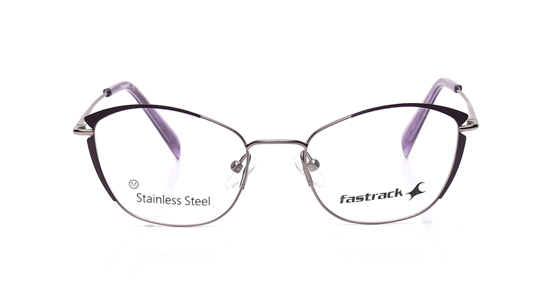 Image 1 of Black CatEye Eyeglasses for Women from Fastrack Available at Titan Eye+