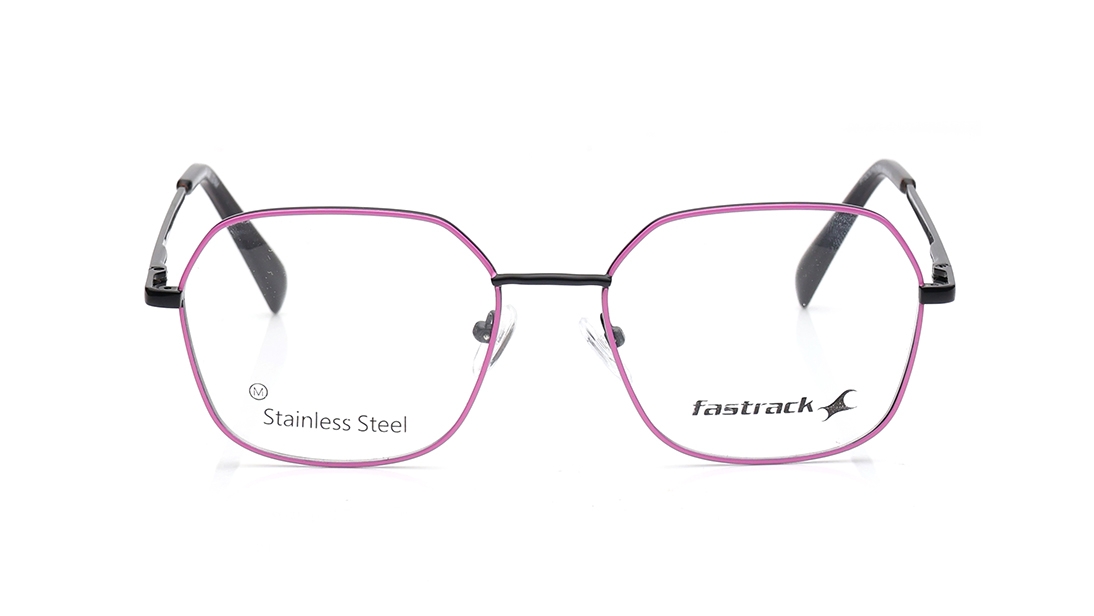 Image 1 of Black Rectangle Eyeglasses for Men and Women from Fastrack Available at Titan Eye+