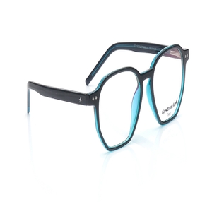 Image 2 of Blue Geometric Eyeglasses for Men and Women from Tees By Fastrack Available at Titan Eye+