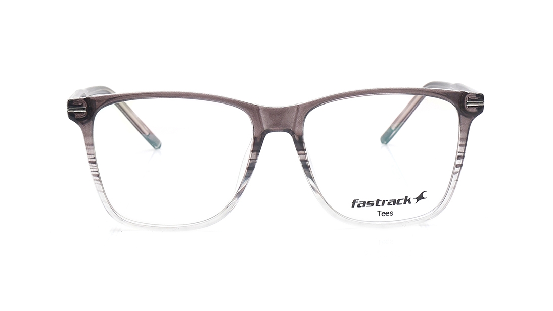 Image 1 of Black Square Eyeglasses for Men and Women from Tees By Fastrack Available at Titan Eye+