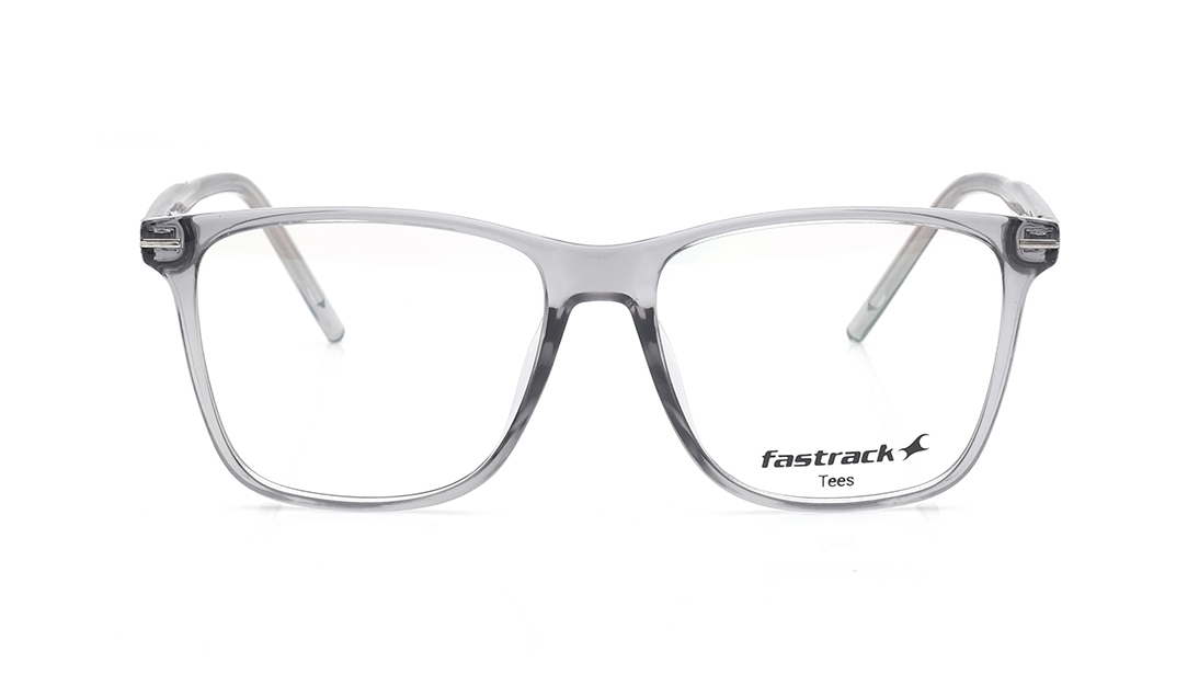 Image 1 of Grey Wayfarer Computer Glasses for Men and Women from Tees By Fastrack Available at Titan Eye+