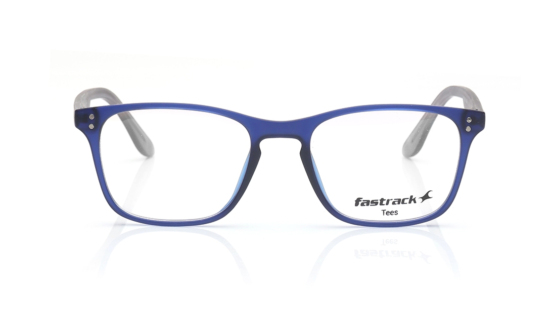 Image 1 of Blue Wayfarer Eyeglasses for Men and Women from Tees By Fastrack Available at Titan Eye+