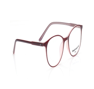 Image 2 of Maroon Oval Computer Glasses for Men and Women from Tees By Fastrack Available at Titan Eye+