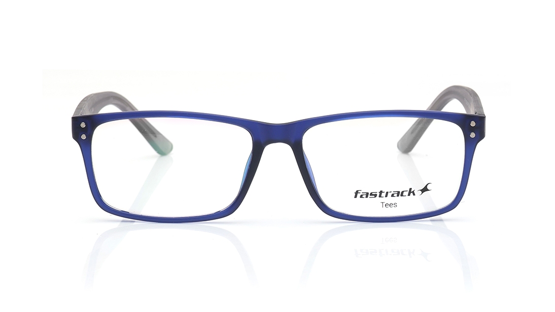 Image 1 of Blue Rectangle Computer Glasses for Men and Women from Tees By Fastrack Available at Titan Eye+