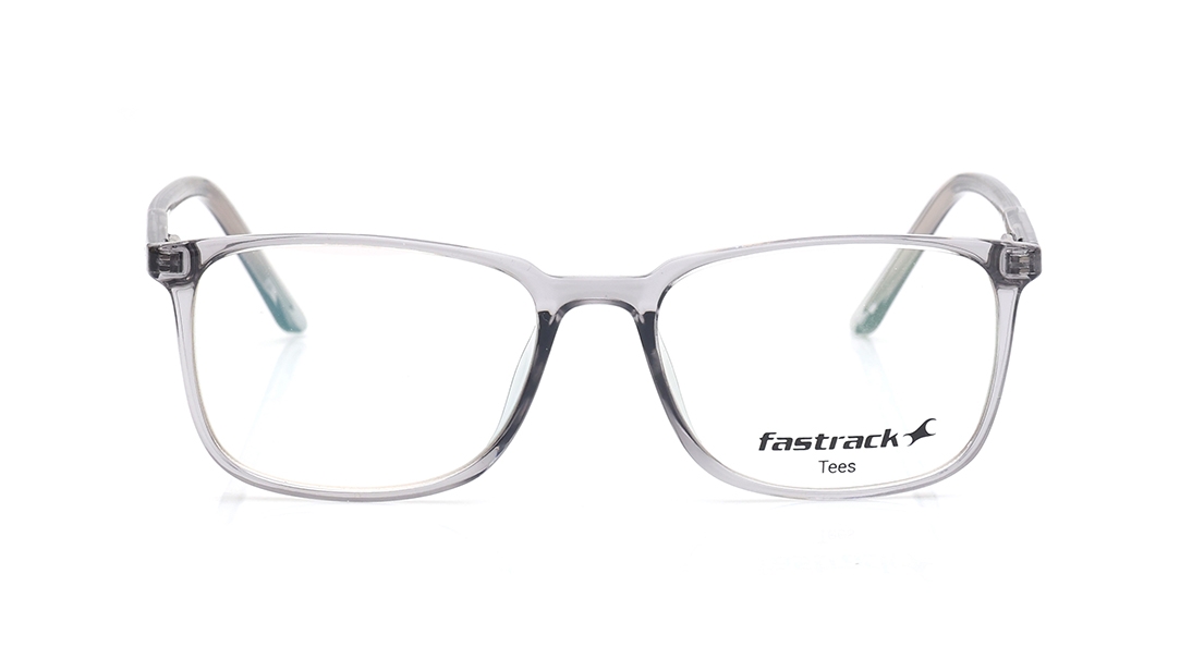 Image 1 of Grey Rectangle Computer Glasses for Men and Women from Tees By Fastrack Available at Titan Eye+