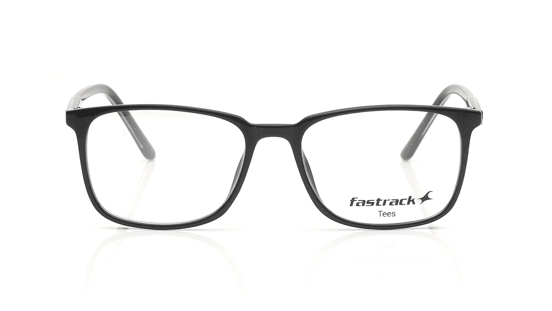 Image 1 of Black Rectangle Computer Glasses for Men and Women from Tees By Fastrack Available at Titan Eye+