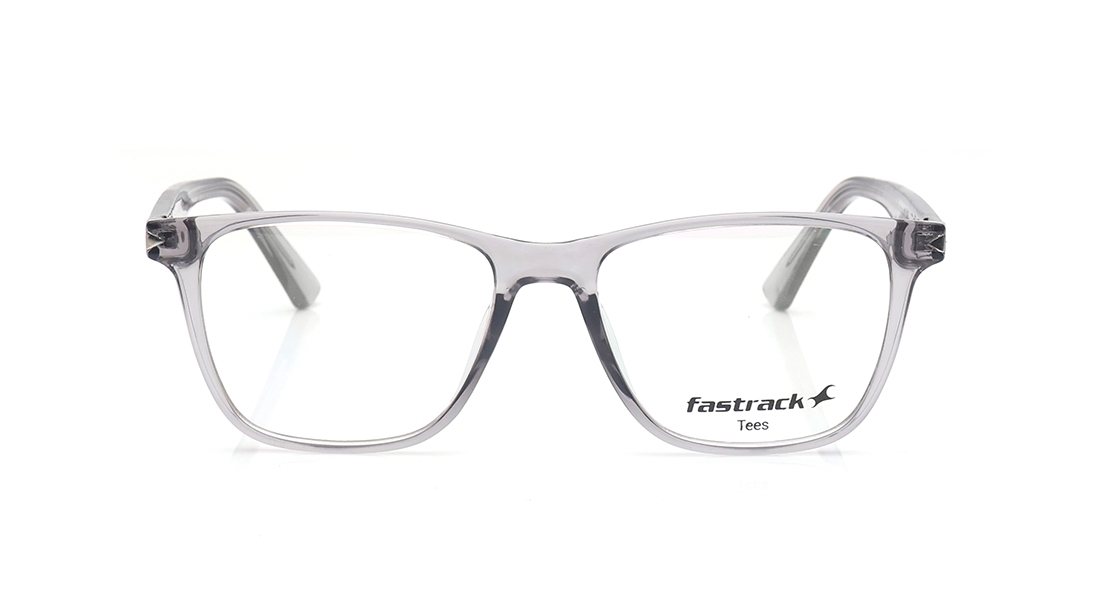 Image 1 of Grey Wayfarer Computer Glasses for Men and Women from Tees By Fastrack Available at Titan Eye+