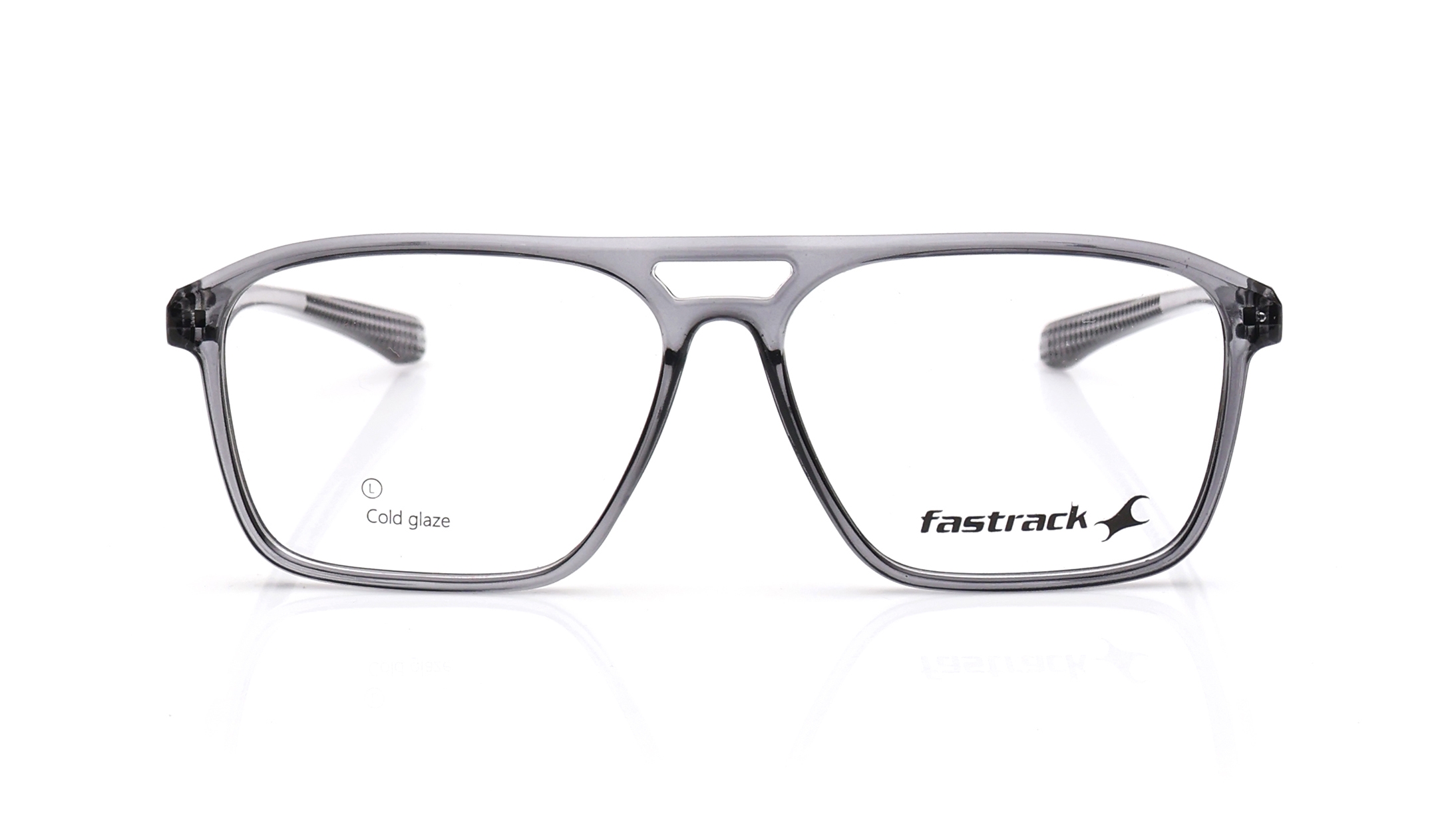Image 1 of Grey Navigator Eyeglasses for Men from Fastrack Available at Titan Eye+