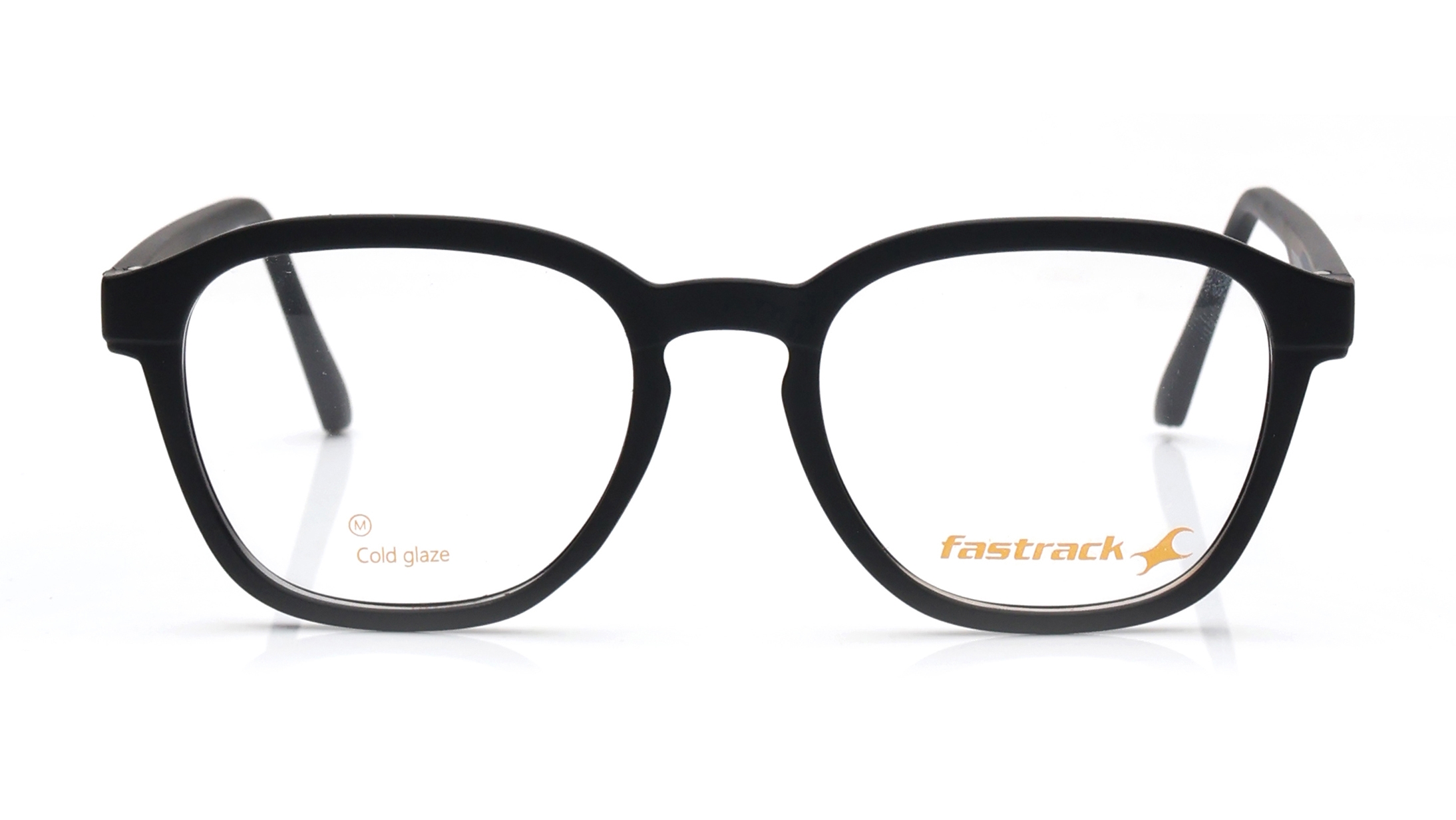 Image 1 of Black Square Eyeglasses for Men and Women from Fastrack Available at Titan Eye+