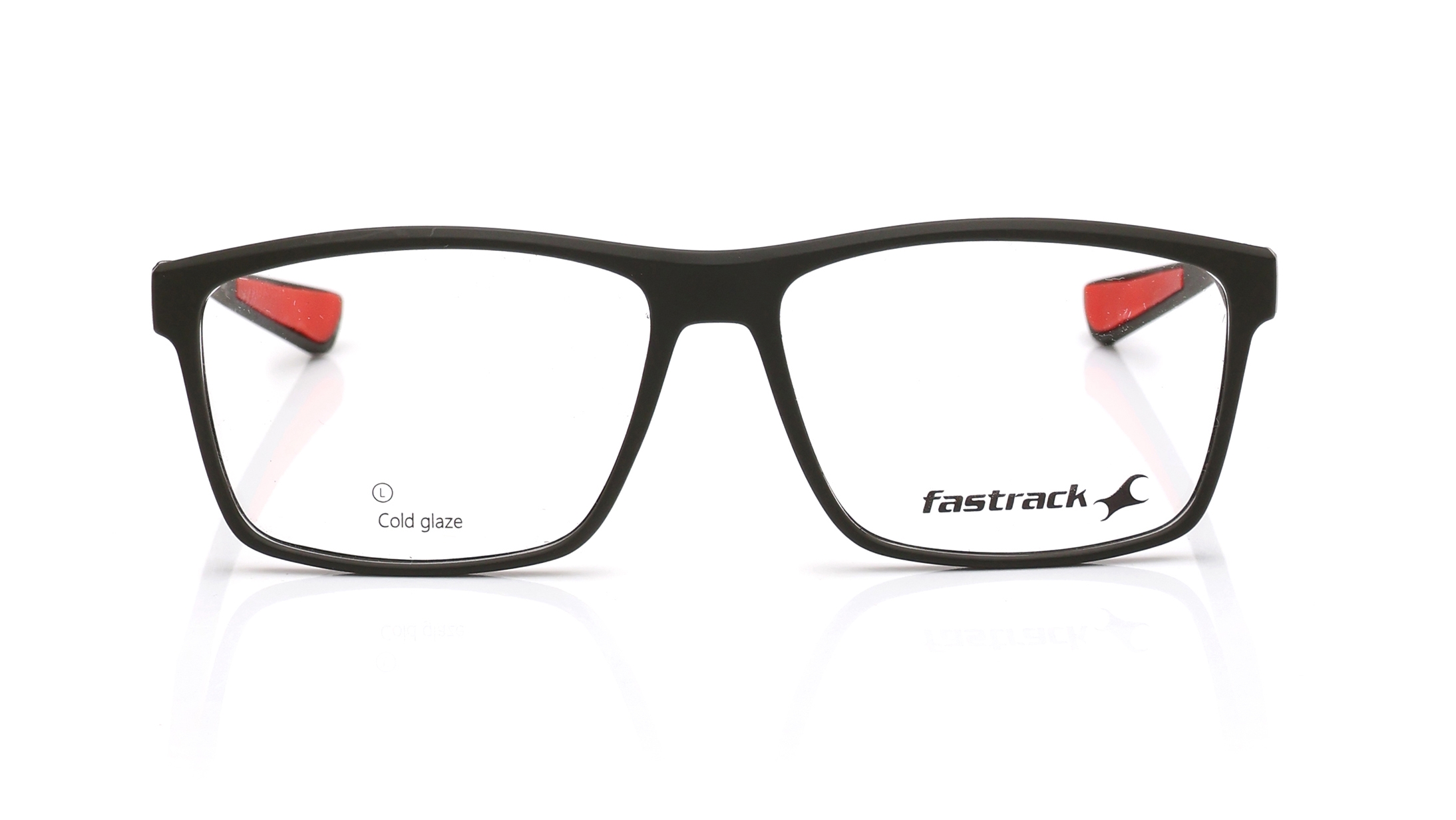 Image 1 of Black Rectangle Eyeglasses for Men from Fastrack Available at Titan Eye+