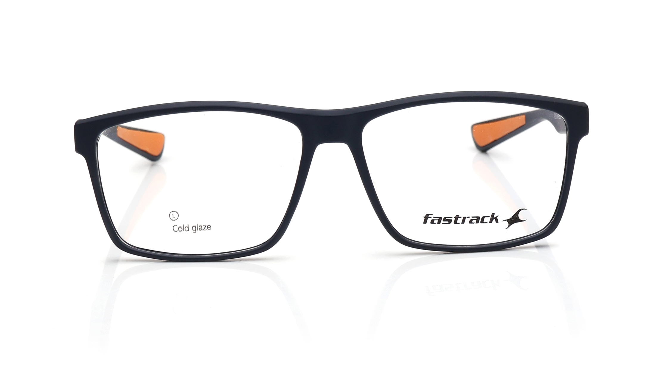Image 1 of Black Rectangle Eyeglasses for Men from Fastrack Available at Titan Eye+