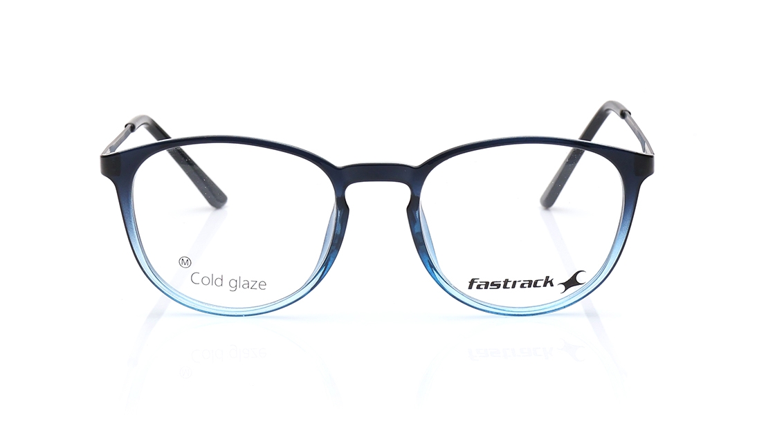 Image 1 of Blue CatEye Eyeglasses for Men and Women from Fastrack Available at Titan Eye+