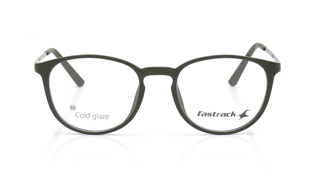 Image 1 of Olive Round Eyeglasses for Men and Women from Fastrack Available at Titan Eye+
