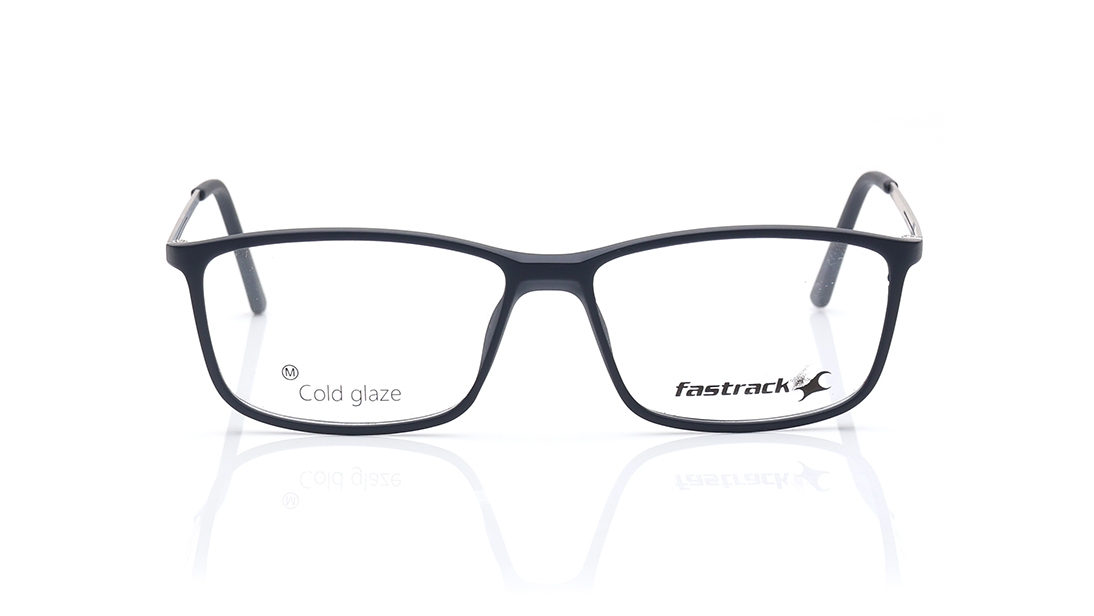 Image 1 of Black Rectangle Eyeglasses for Men and Women from Fastrack Available at Titan Eye+