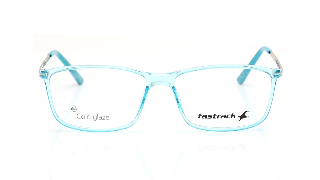Image 1 of Blue Rectangle Eyeglasses for Men and Women from Fastrack Available at Titan Eye+