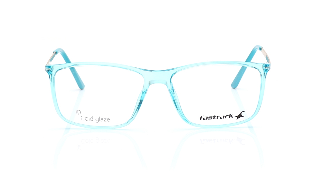 Image 1 of Blue Square Eyeglasses for Men and Women from Fastrack Available at Titan Eye+