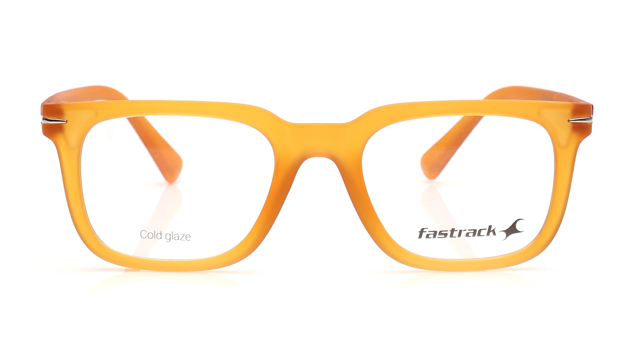 Image 1 of Orange Wayfarer Eyeglasses for Men and Women from Fastrack Available at Titan Eye+