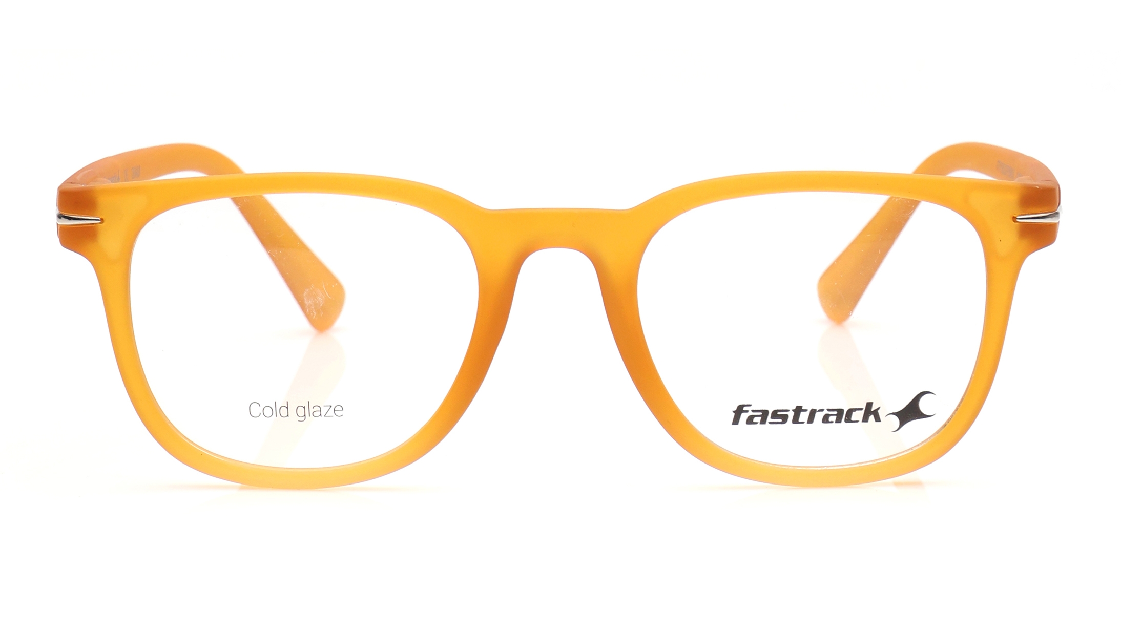 Image 1 of Orange Wayfarer Eyeglasses for Men and Women from Fastrack Available at Titan Eye+