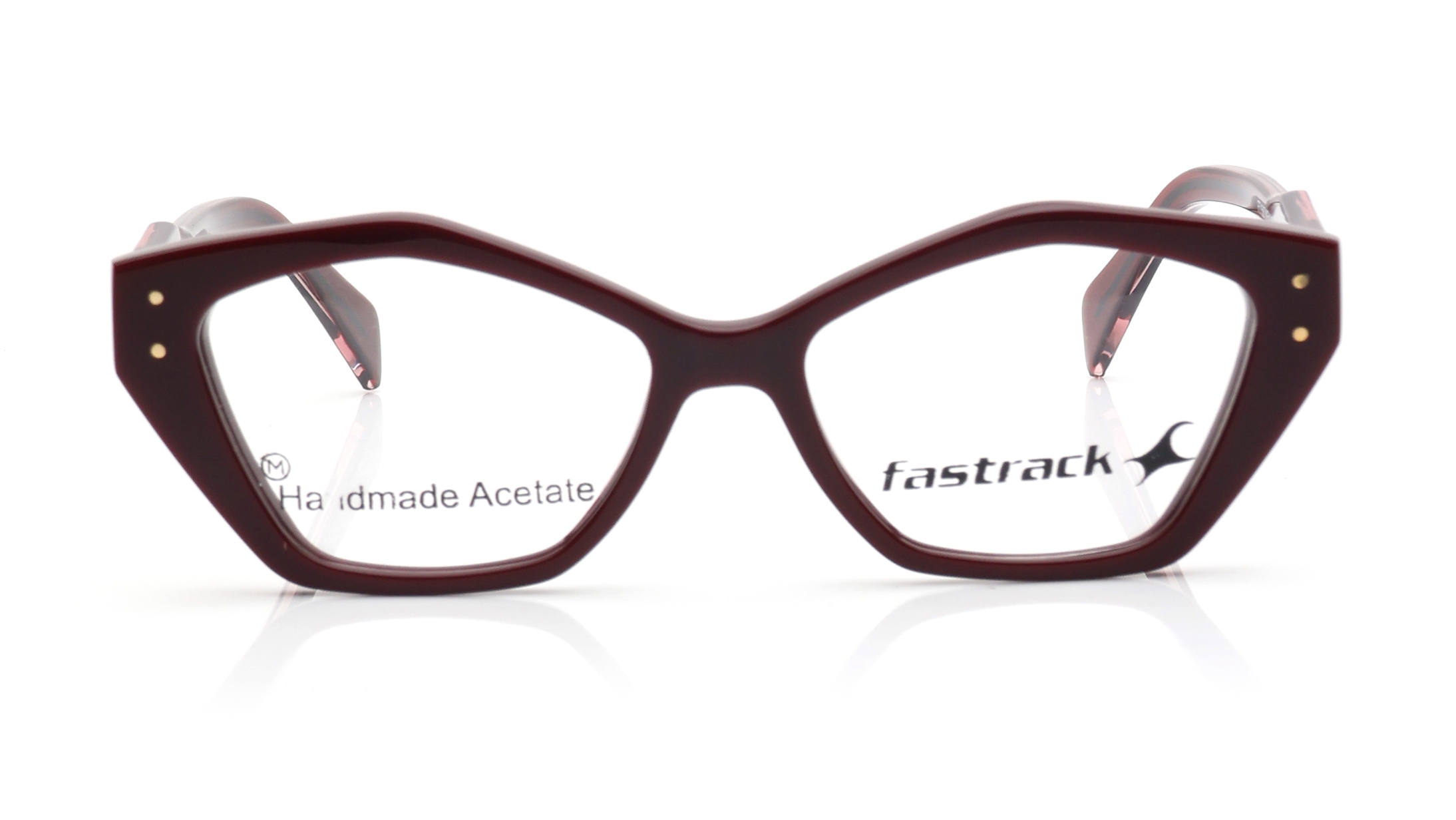 Image 1 of Maroon CatEye Eyeglasses for Women from Fastrack Available at Titan Eye+