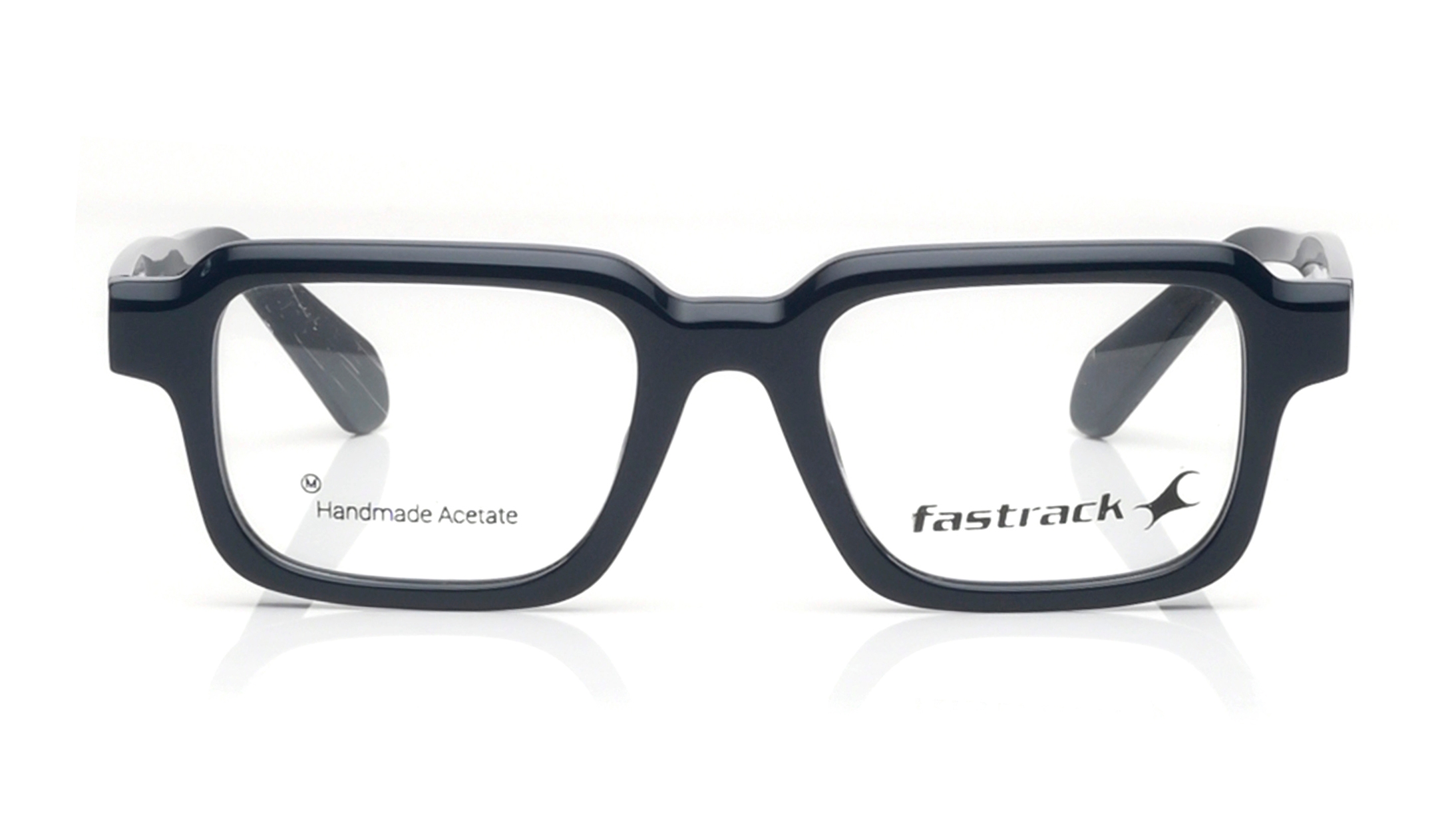 Image 1 of Black Rectangle Eyeglasses for Men from Fastrack Available at Titan Eye+