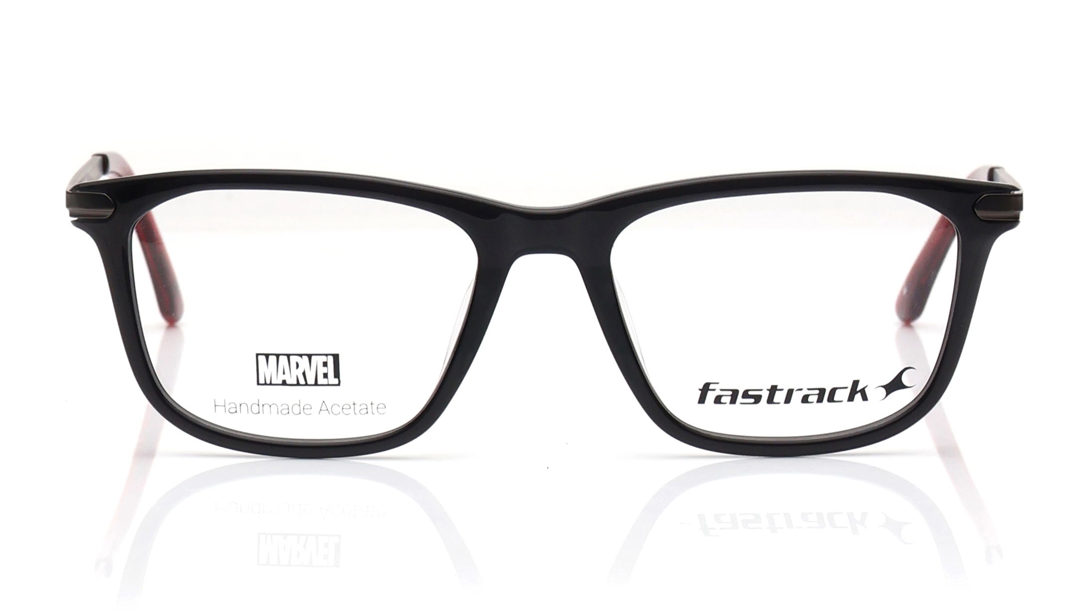 Image 1 of Black Wayfarer Eyeglasses for Men and Women from Fastrack Available at Titan Eye+