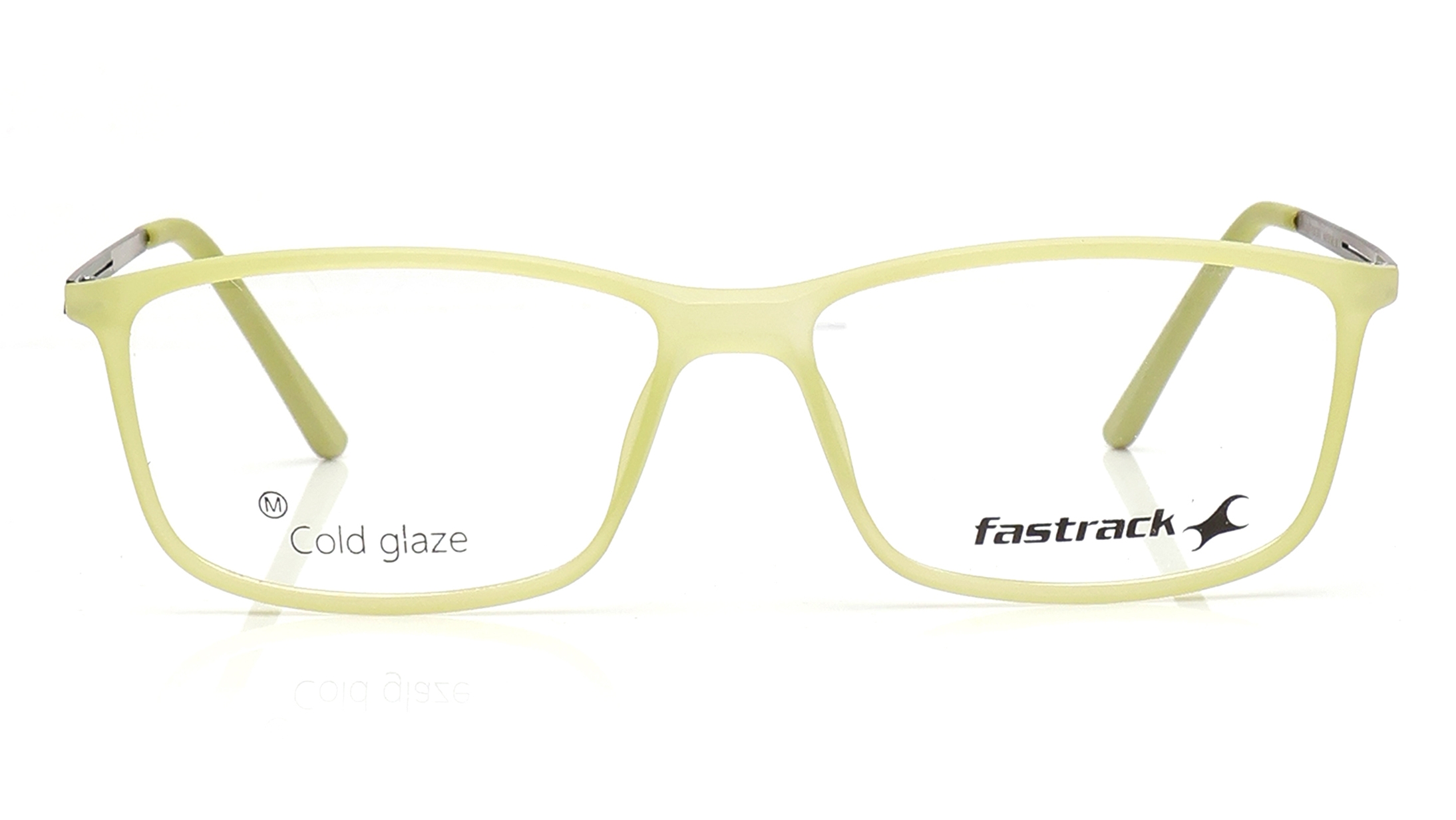 Image 1 of Olive Rectangle Eyeglasses for Men and Women from Fastrack Available at Titan Eye+