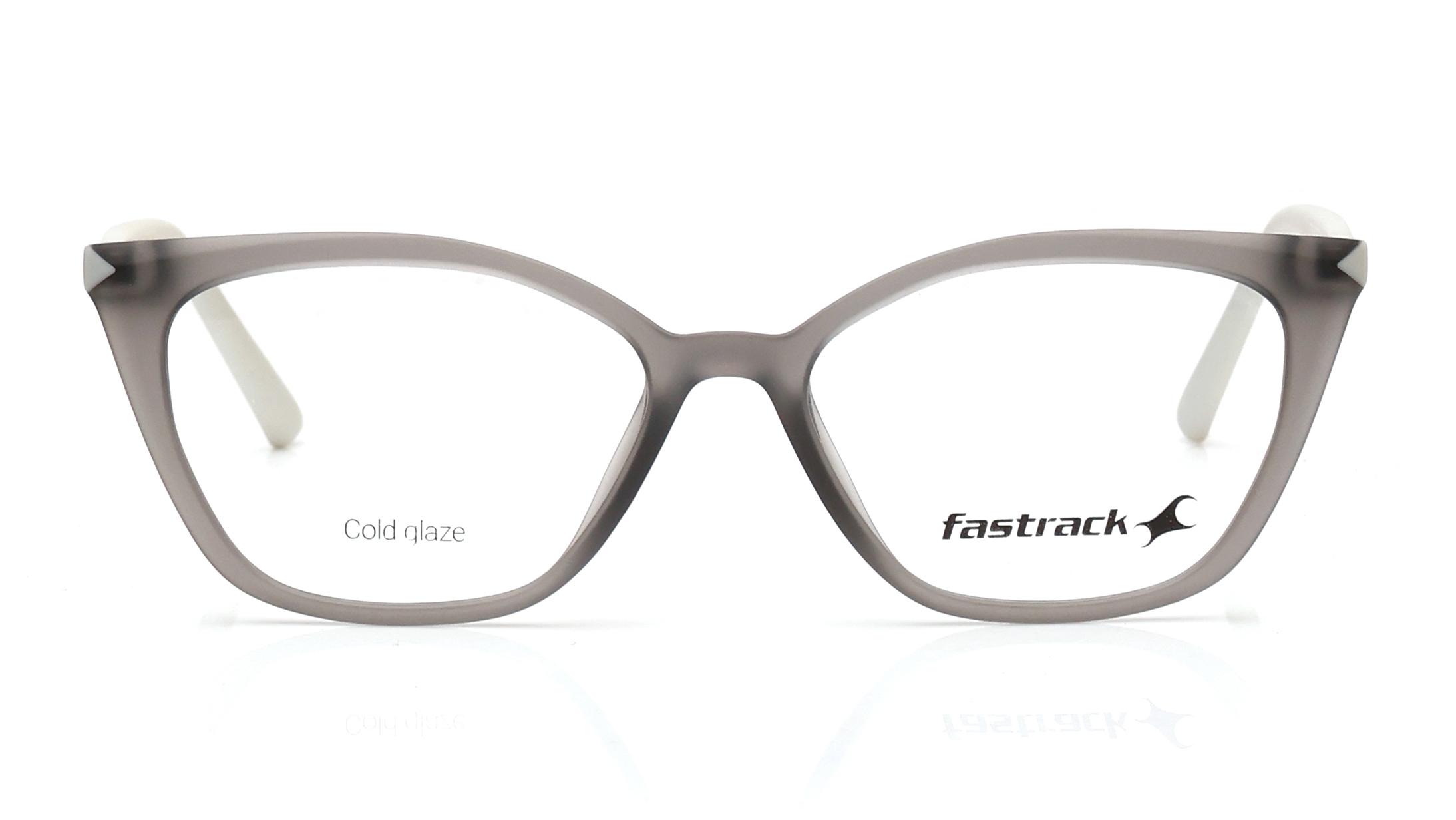 Image 1 of Grey CatEye Eyeglasses for Women from Fastrack Available at Titan Eye+