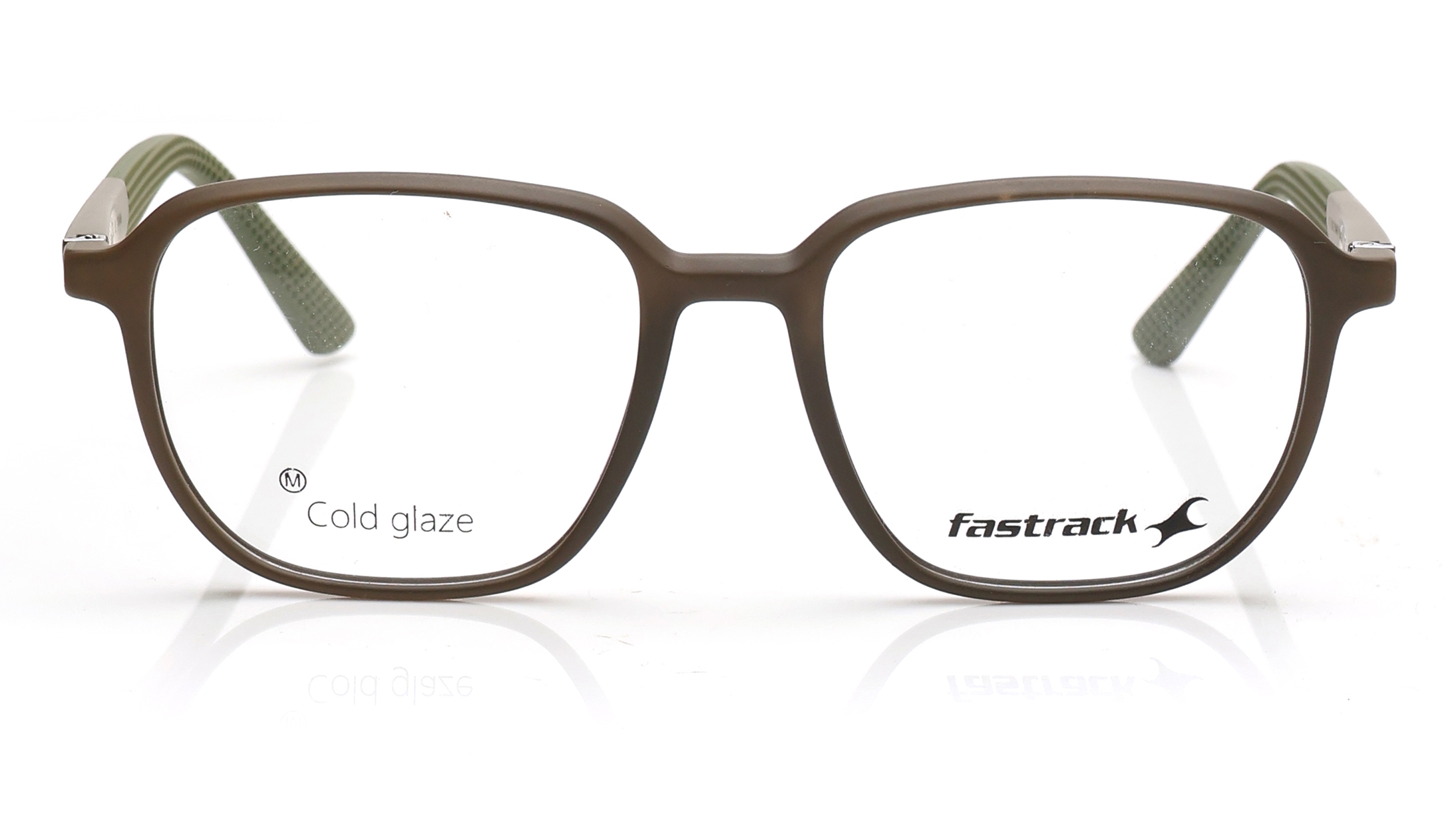 Image 1 of Brown Wayfarer Eyeglasses for Men from Fastrack Available at Titan Eye+