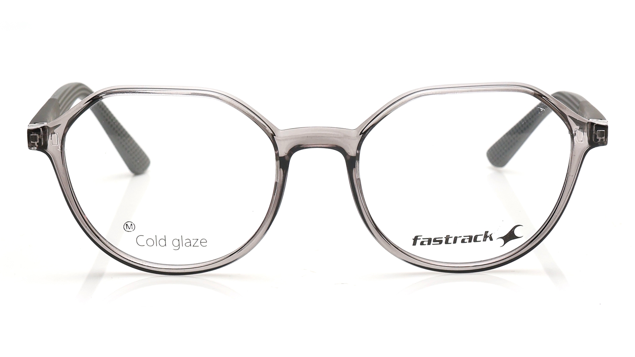 Image 1 of Grey Geometric Eyeglasses for Men and Women from Fastrack Available at Titan Eye+