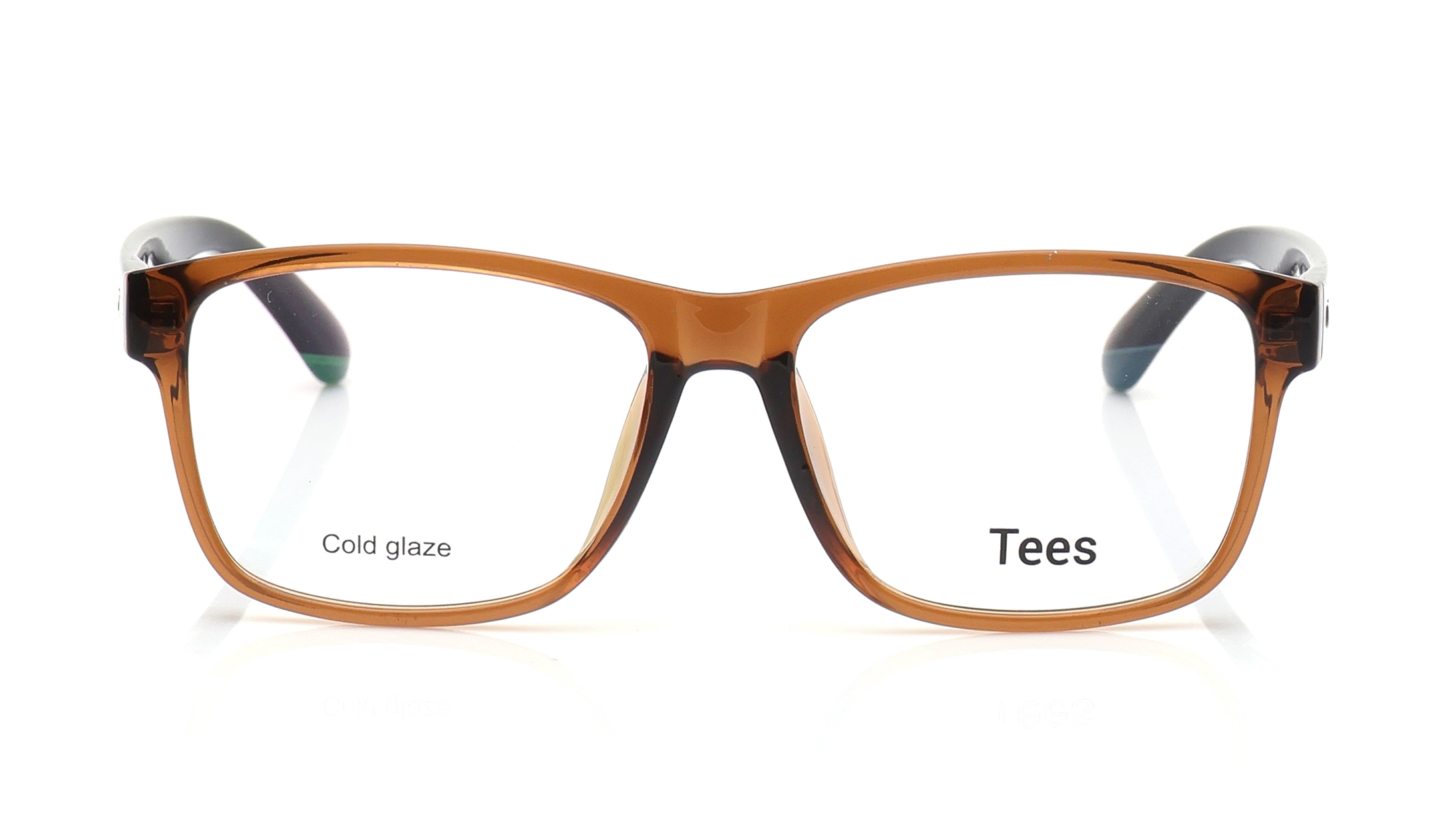 Image 1 of Brown Wayfarer Computer Glasses for Men and Women from Tees By Fastrack Available at Titan Eye+