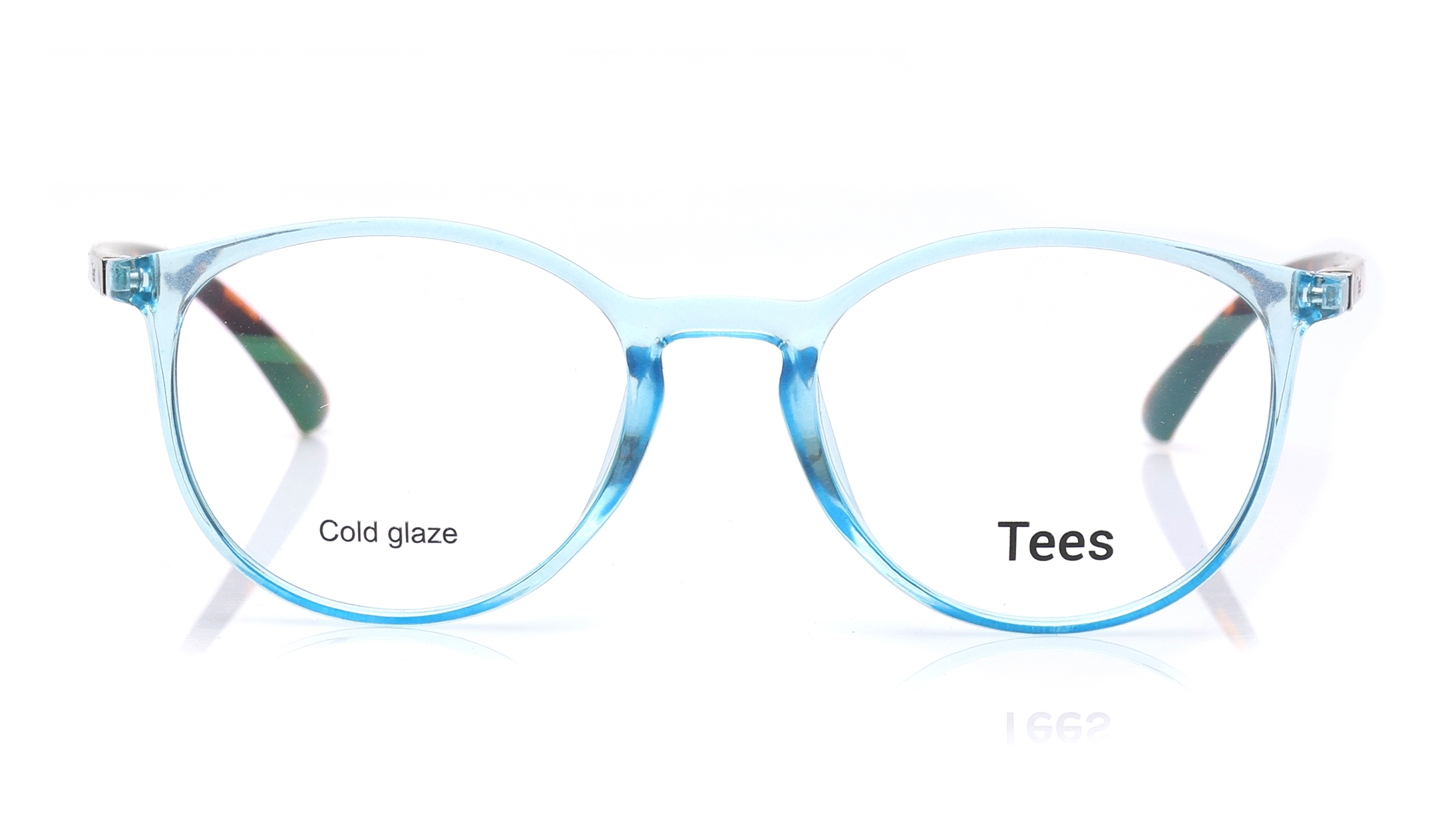 Image 1 of Blue Round Computer Glasses for Men and Women from Tees By Fastrack Available at Titan Eye+