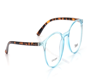 Image 2 of Blue Round Computer Glasses for Men and Women from Tees By Fastrack Available at Titan Eye+