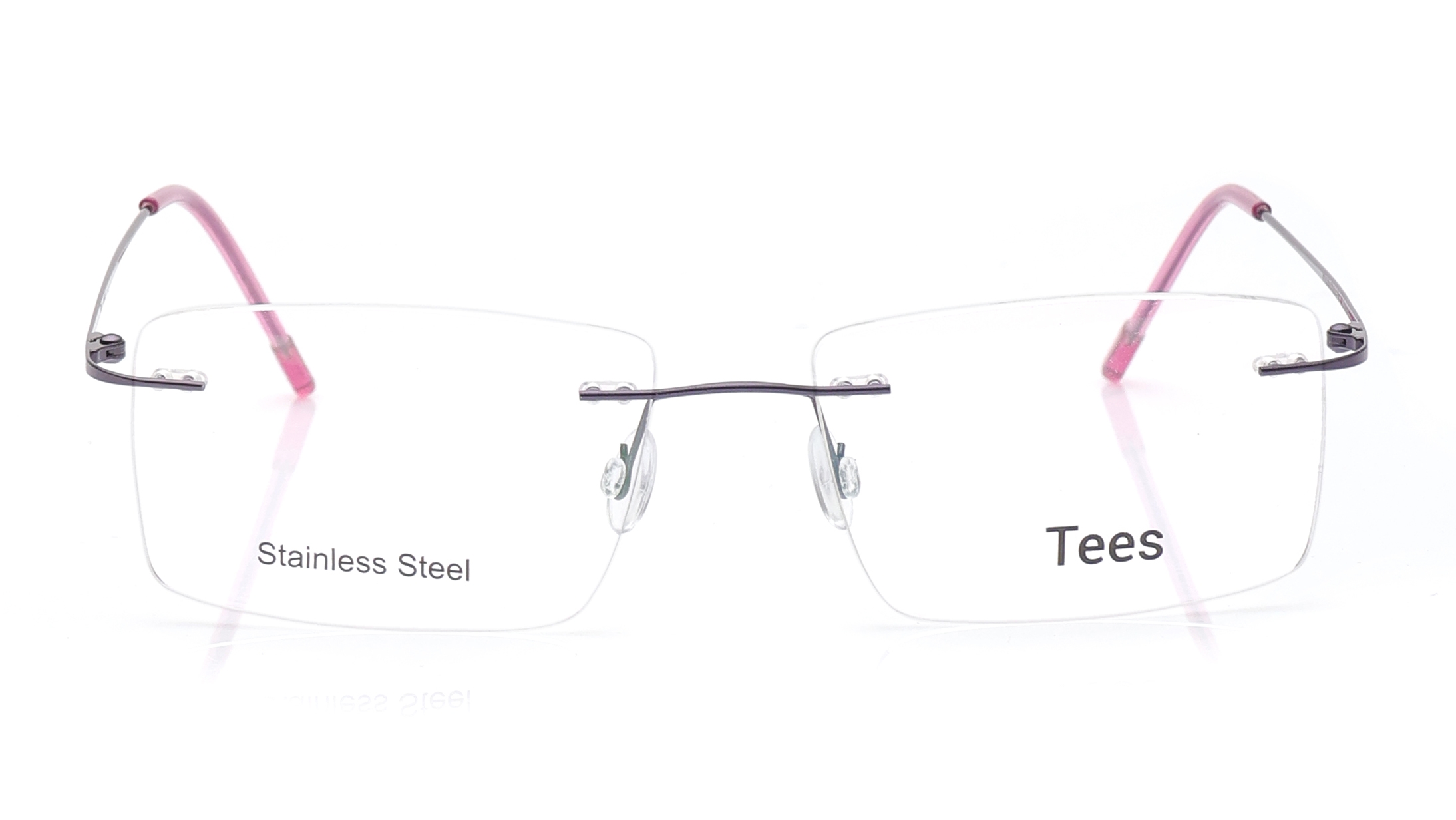 Image 1 of Purple Rectangle Eyeglasses for Men and Women from Tees By Fastrack Available at Titan Eye+