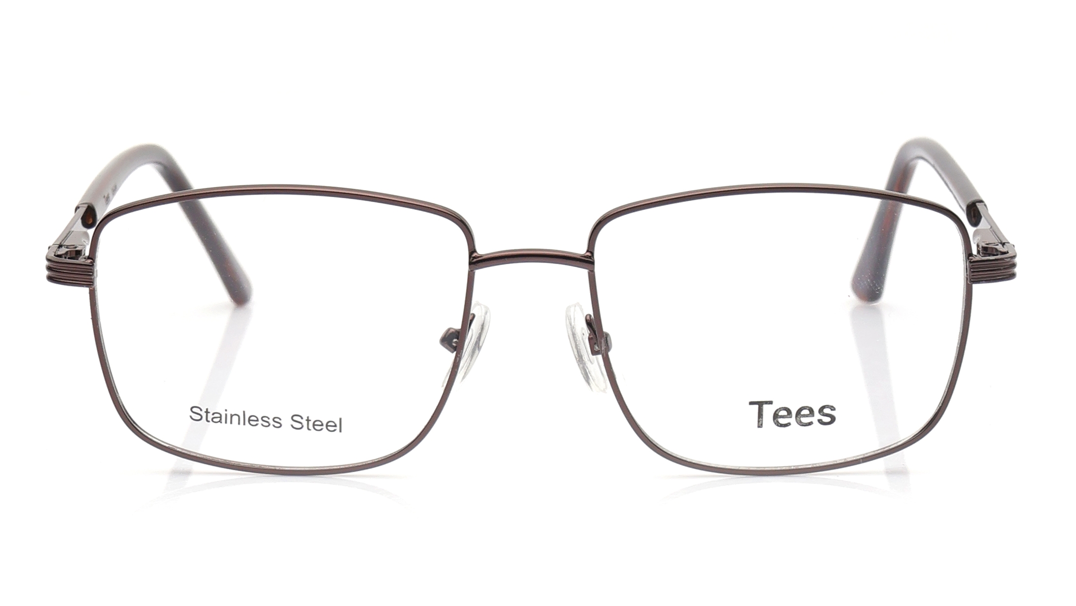 Image 1 of Brown Wayfarer Eyeglasses for Men and Women from Tees By Fastrack Available at Titan Eye+