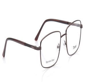 Image 2 of Brown Wayfarer Eyeglasses for Men and Women from Tees By Fastrack Available at Titan Eye+