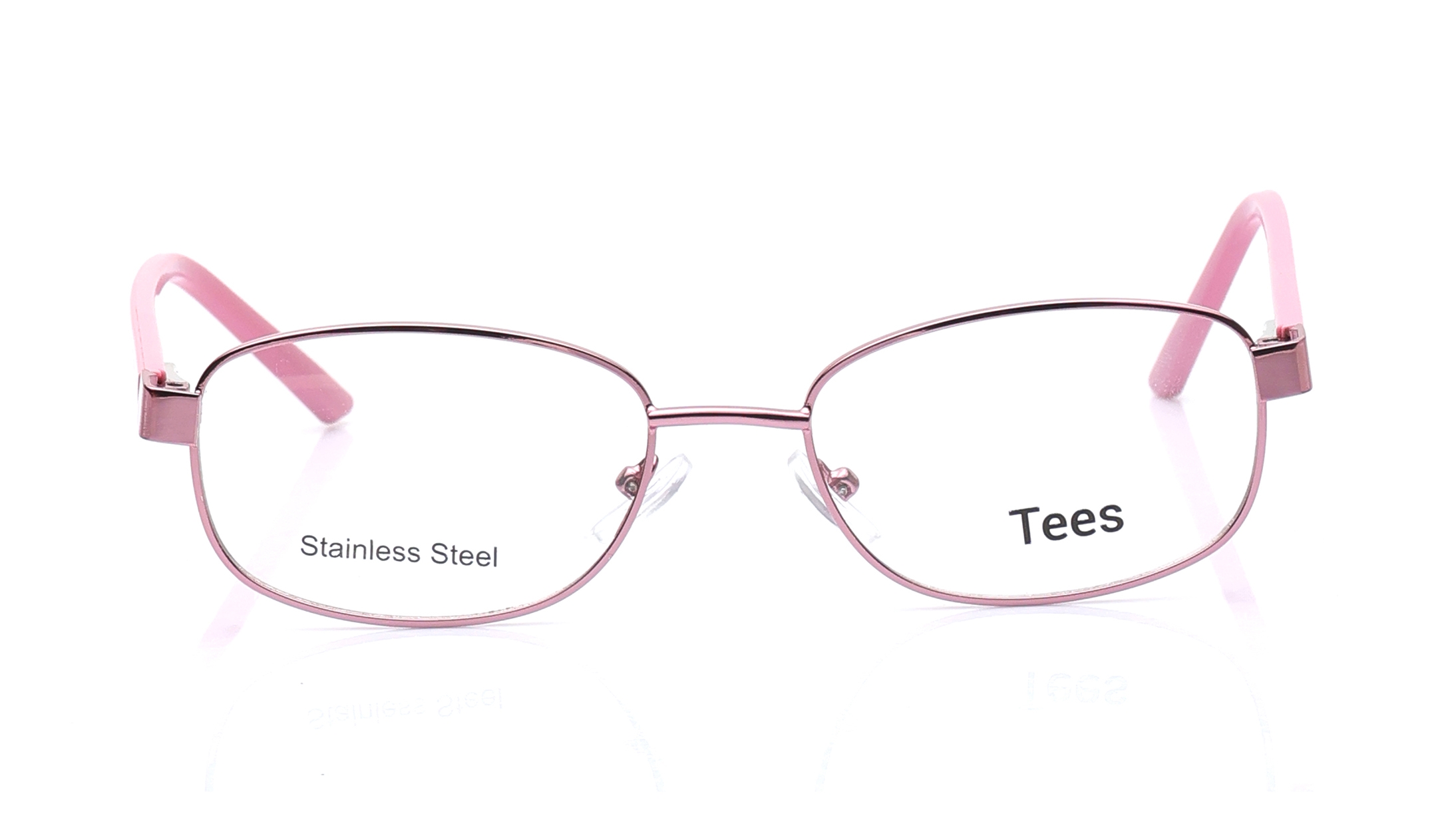 Image 1 of Pink Rectangle Eyeglasses for Men and Women from Tees By Fastrack Available at Titan Eye+