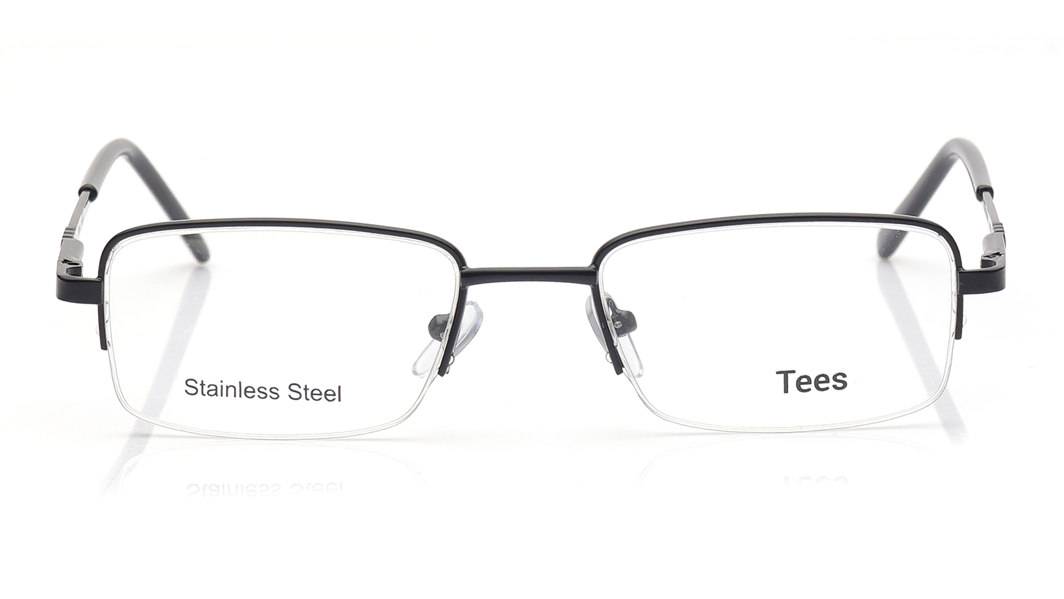 Image 1 of Black Rectangle Eyeglasses for Men and Women from Tees By Fastrack Available at Titan Eye+