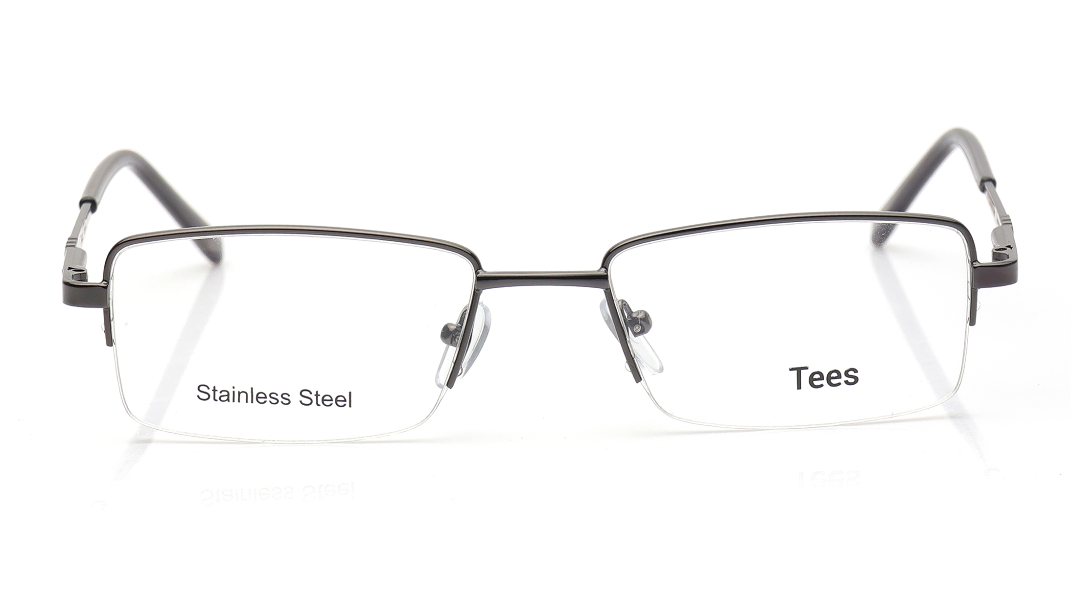 Image 1 of Black Rectangle Eyeglasses for Men and Women from Tees By Fastrack Available at Titan Eye+