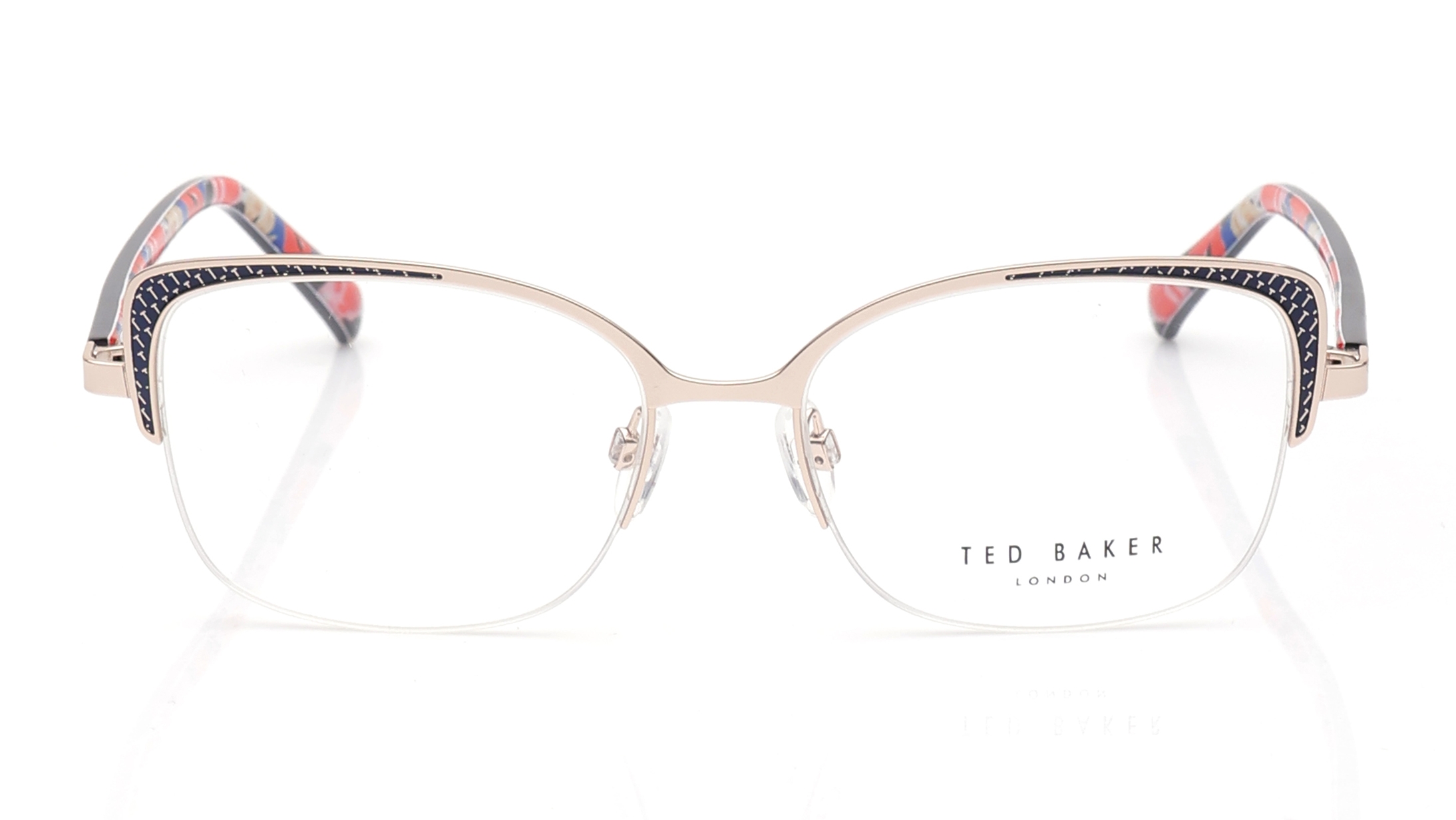 Image 1 of Blue Wayfarer Eyeglasses for Women from Ted Baker Available at Titan Eye+